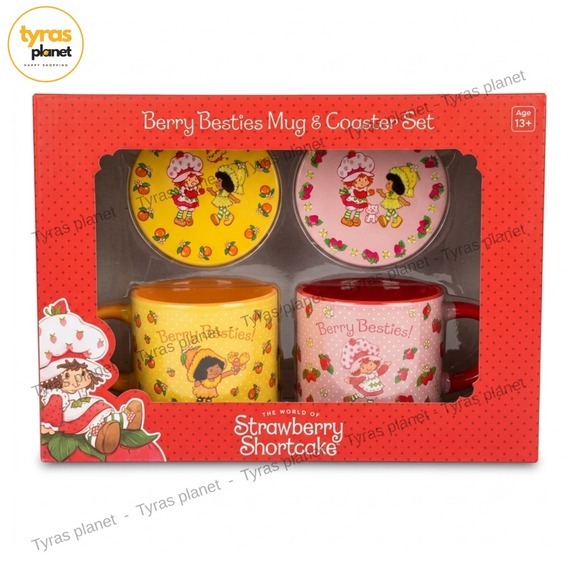 Coasters Other - Strawberry Shortcake Berry Besties 2 Mugs and 2 coasters New